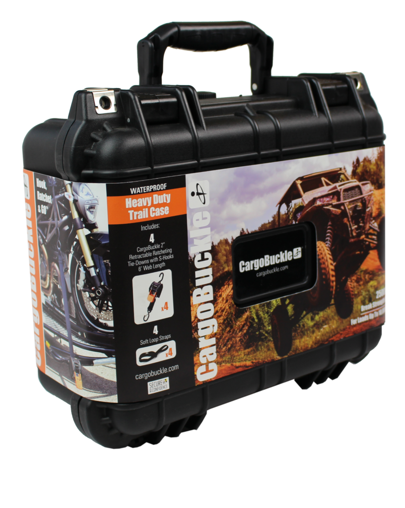 CargoBuckle Trail Case - 4 CargoBuckle Tie-Downs with 4 Soft Loop Straps