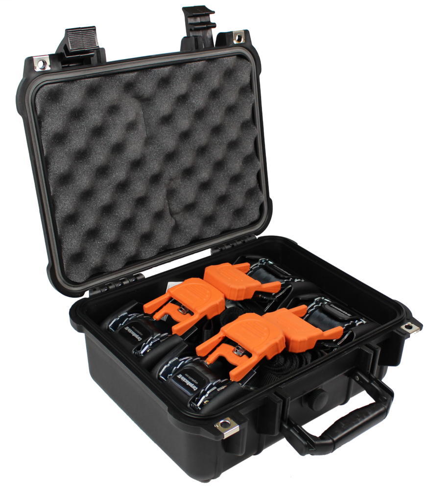 CargoBuckle Trail Case - 4 CargoBuckle Tie-Downs with 4 Soft Loop Straps